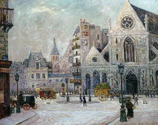La Iglesia de St. Nicolas-des-Champs, rue St. Martin, París, 1908